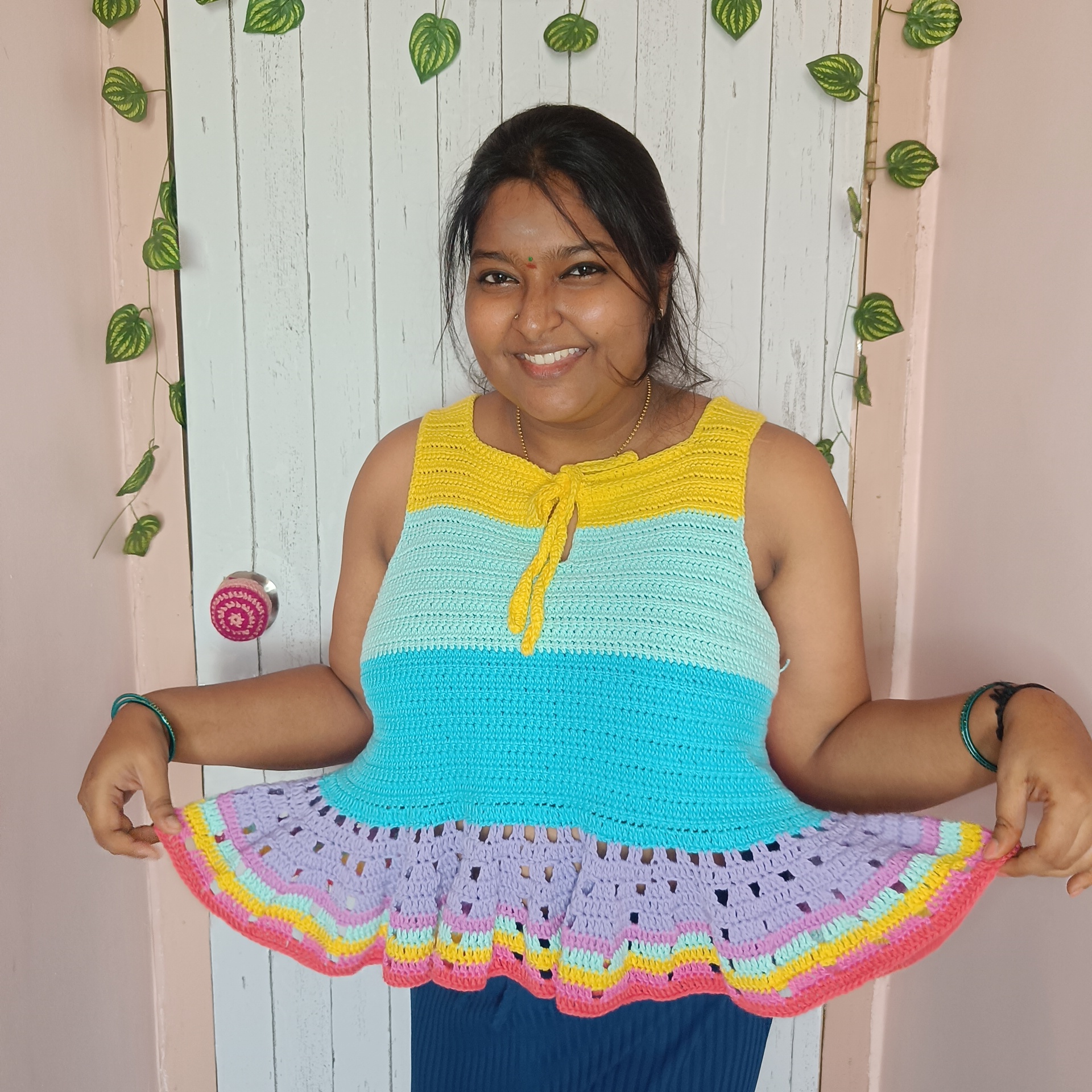 Tie-Front Top – made by Vick